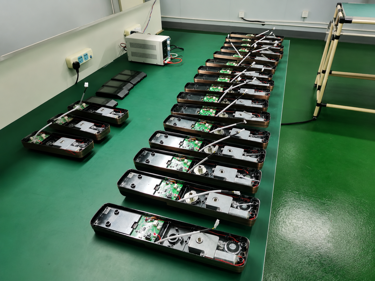 Smart lock assembly line and production setup