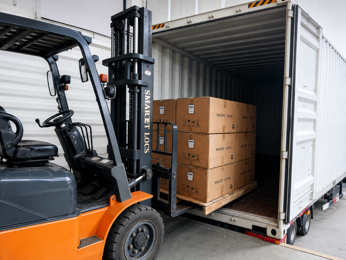 Smart lock bulk order shipment preparation