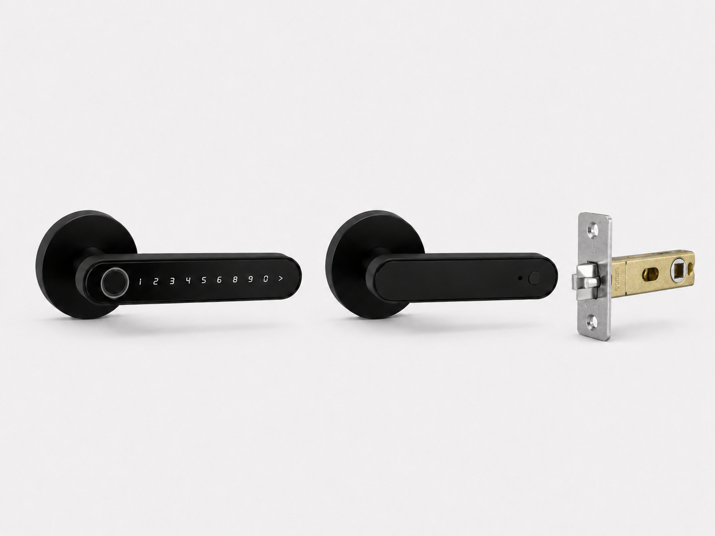 Smart lever lock for apartments and interior doors
